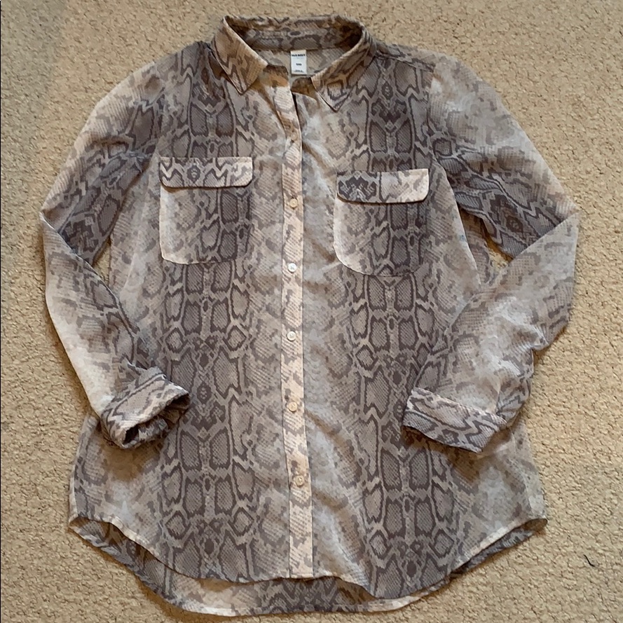 Old Navy Python Print Tunic